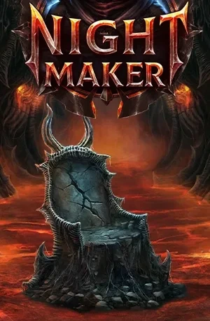 Night Maker slot with fiery throne