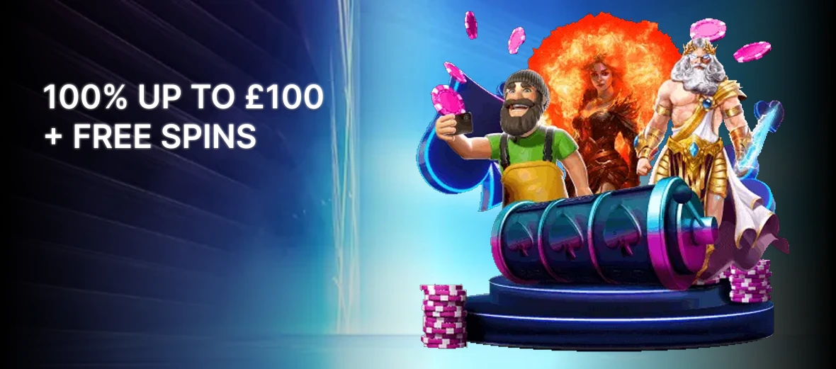 Welcome bonus 100% up to £100 + free spins